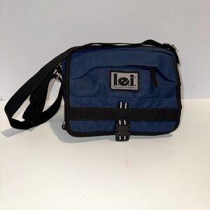 Vintage Y2K l.e.i. Crossbody‎ Bag Purse Navy Blue Adjustable Strap